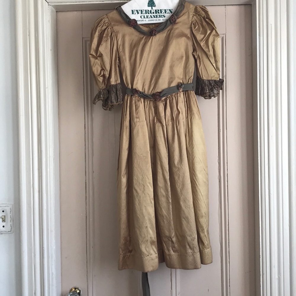 Girls 100% silk dress
